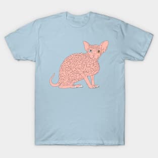 Smart Cat Brain T-Shirt